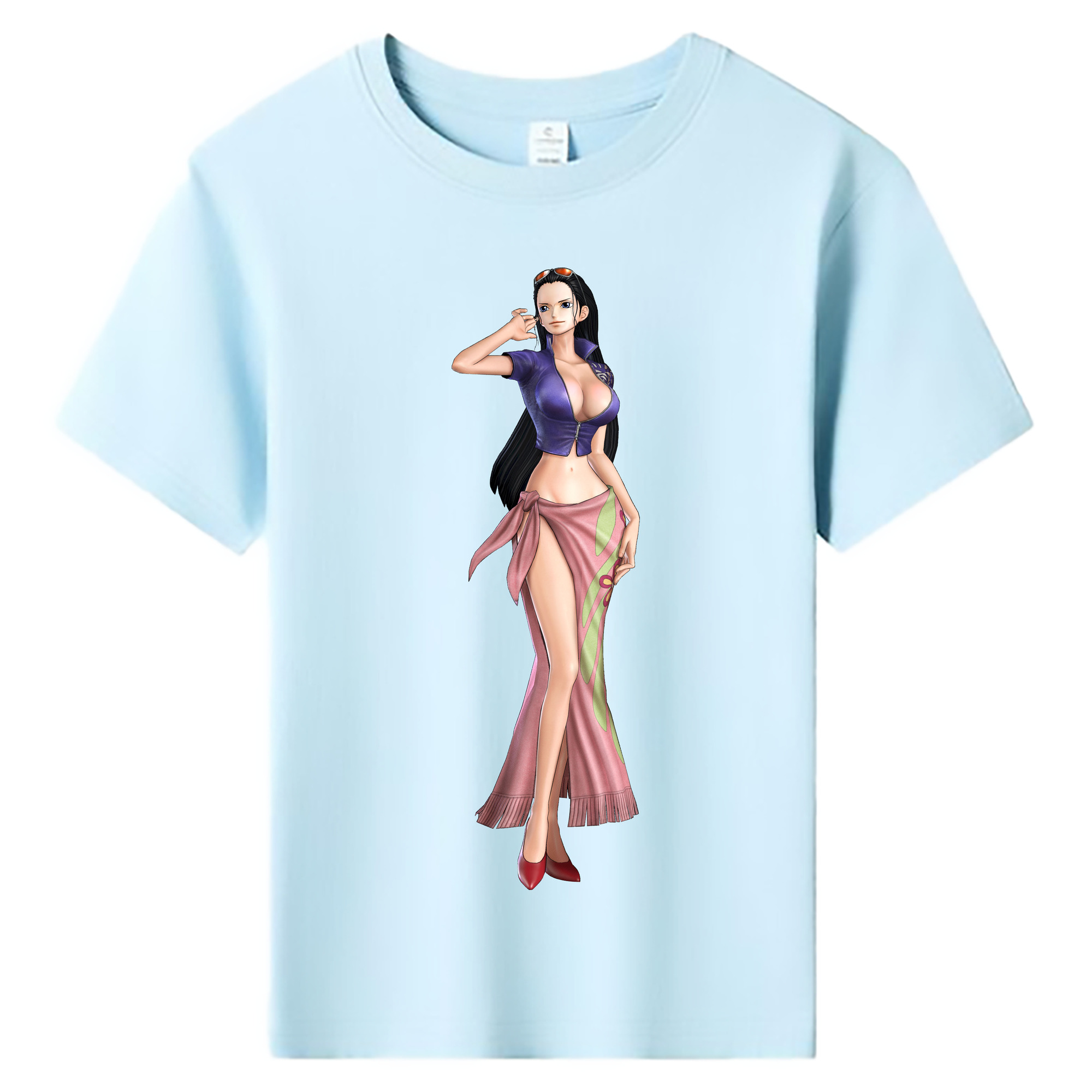 ワンピース ニコ・ロビン ONE PIECE Nico Robin 綿100％キッズTシャツ（フロントプリント）